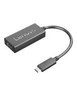 Lenovo Videoadapter - 24 pin USB-C männlich zu HDMI weiblich - 24 cm - Schwarz - unterstützt 4K 60 Hz (3840 x 2160)